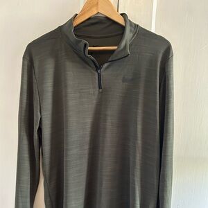 Nike Hunter Green 1/4 zip Long Sleeve Shirt
